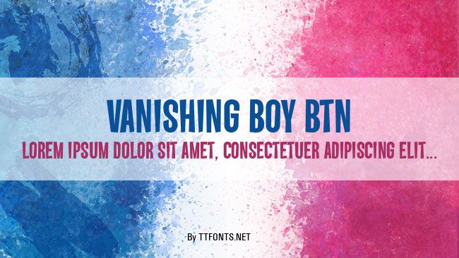 Vanishing Boy BTN example